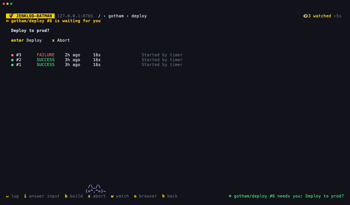 The input prompt: Deploy to prod?