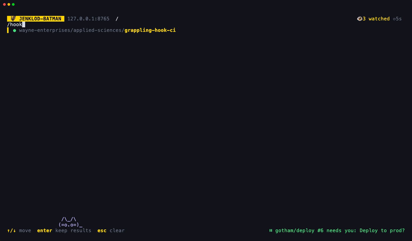 Searching "hook" finds a job three folders deep
